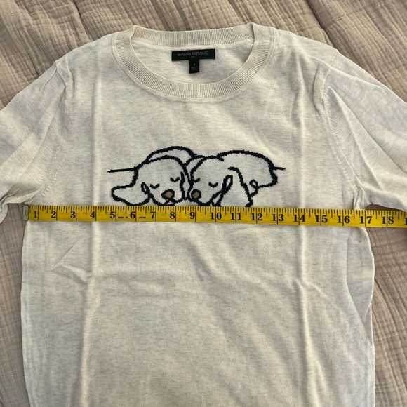 Like-New Banana Republic Factory Dog Intarsia Knit Crewneck Sweater 🐶 - Picture 9 of 13